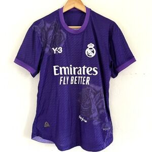Y-3 Real Madrid CF Soccer Jersey Purple BELLINGHAM #5 Adidas Medium
